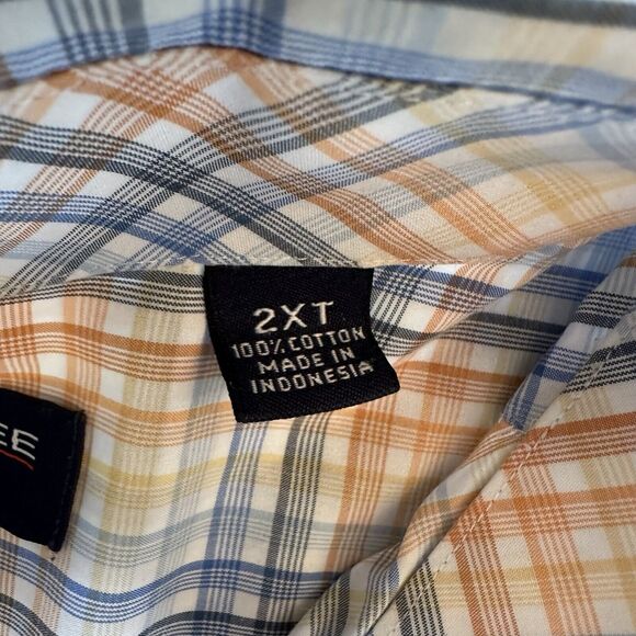 lot of 3 mens XXL Button Short sleeve Shirts & Nike Golf Pullover vest Roundtree - Picture 14 of 14